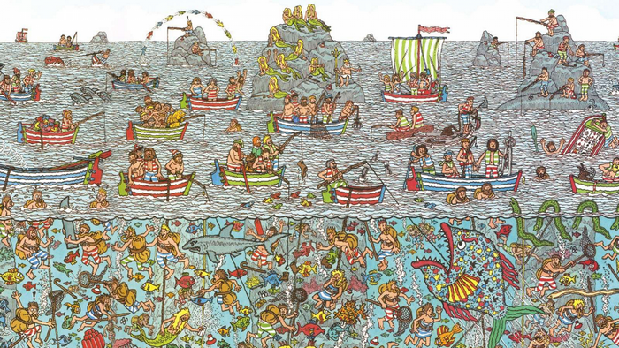 Waldo and friends on a busy ocean adventure
