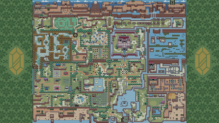 Map of Hyrule from The Legend of Zelda: Link's Awakening