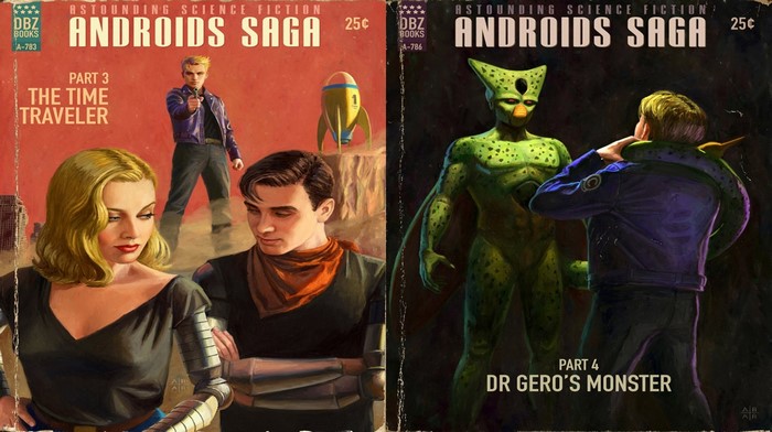 Androids Saga Part 3 and 4 book covers