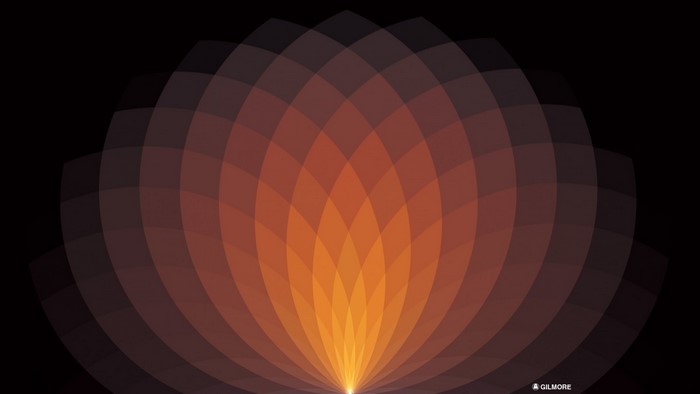 Abstract geometric pattern with gradient lighting