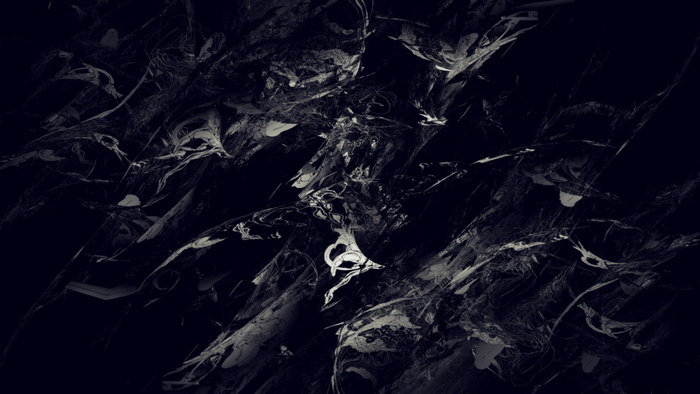 Abstract dark digital art with light and shadow