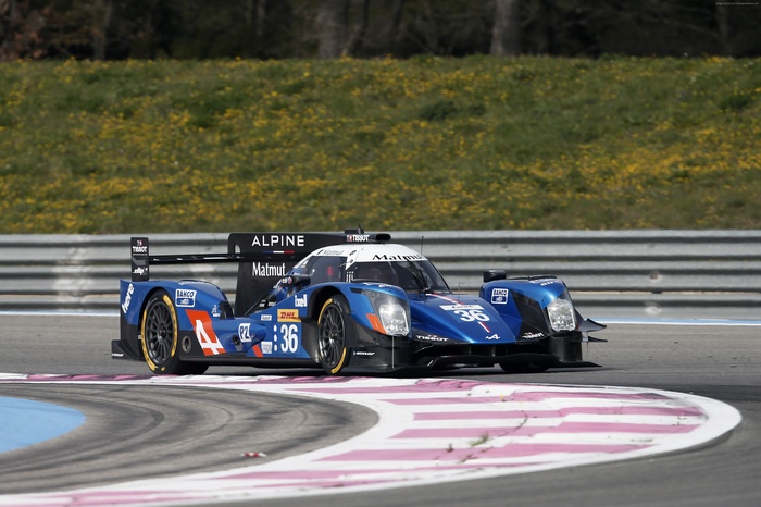 Alpine A460 LMP2 race car on track