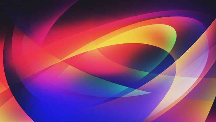 Abstract colorful light shapes