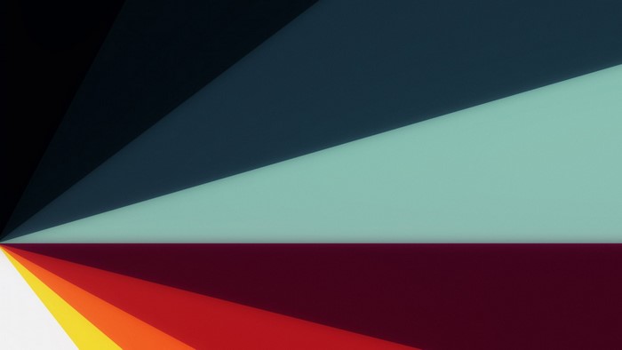 Abstract geometric shapes with a color gradient