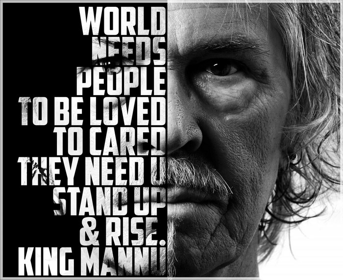 Quote about love and rising by King Mannu