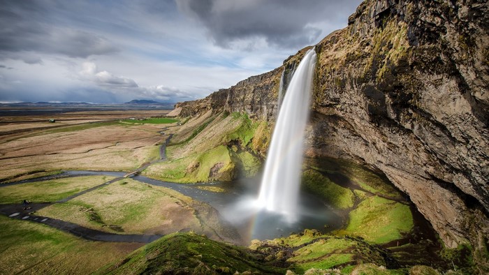 Seljalandsfoss waterfall in Iceland