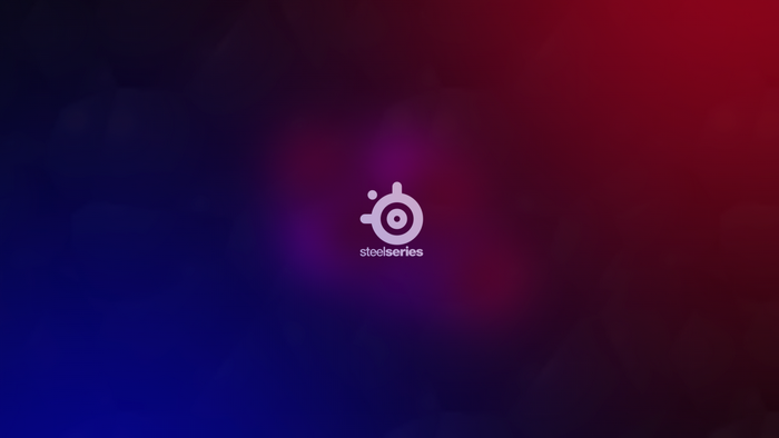 SteelSeries logo on a gradient background