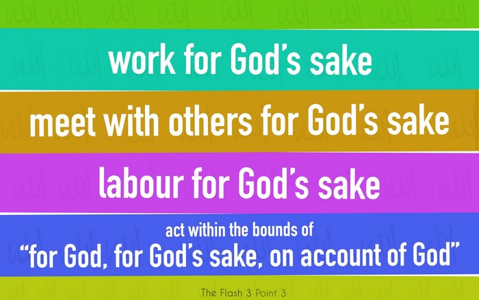 Work, meet, and labor for God's sake