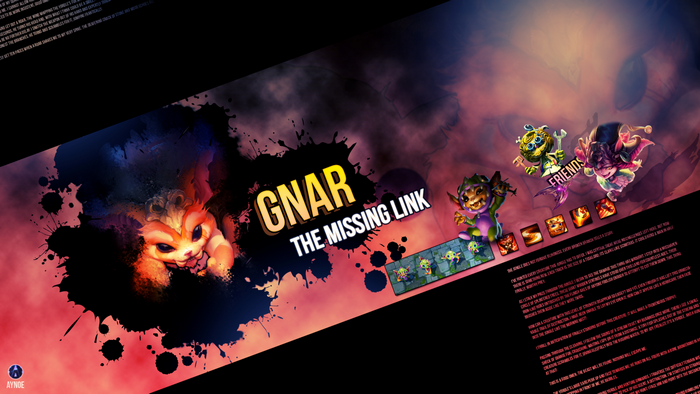 Gnar from League of Legends Poster