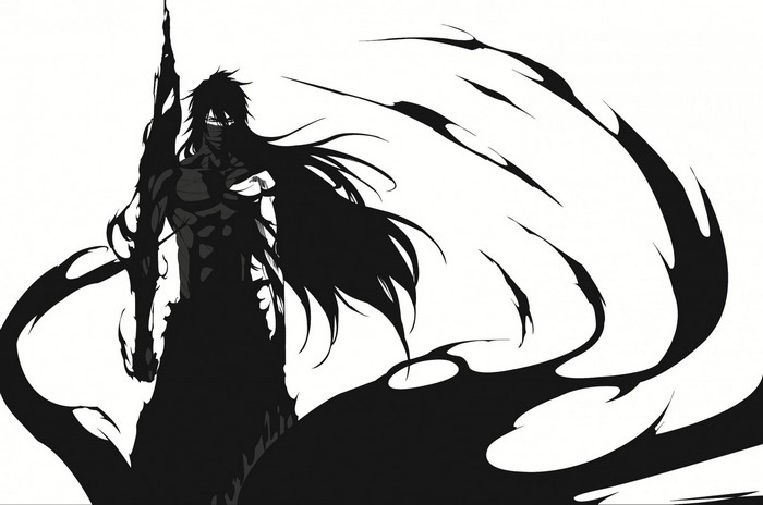 Bleach Mugetsu Black and White Illustration