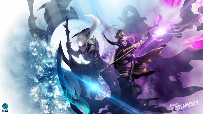 LeBlanc and Diana from League of Legends