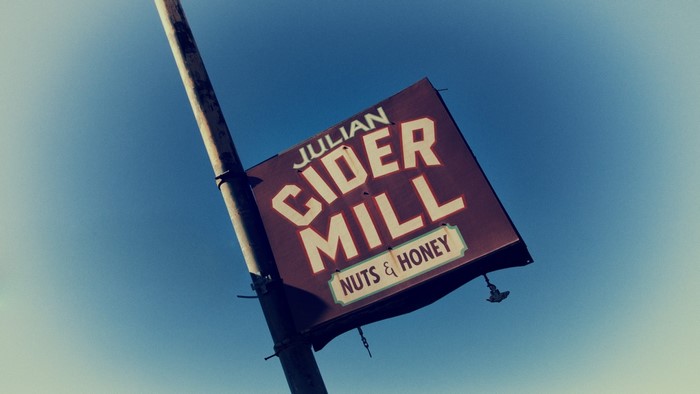 Julian Cider Mill Nuts & Honey Sign