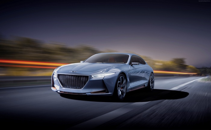 Genesis Essentia Concept Car on Road