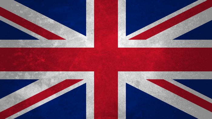 Union Jack flag with grunge texture