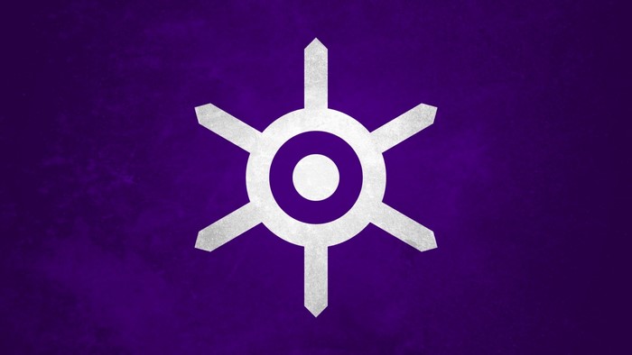 Tokyo Prefecture flag symbol on purple background
