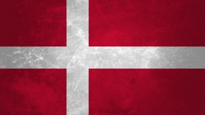 Denmark Flag with Red and White Cross