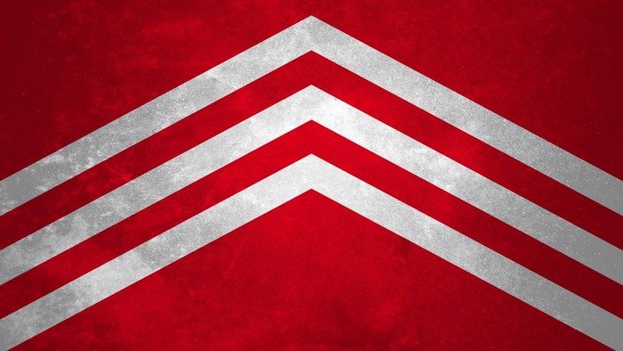 Red and white chevron pattern with grunge texture