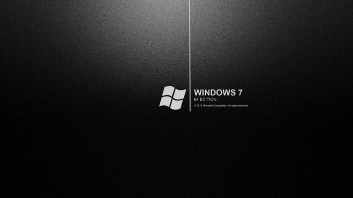 Windows 7 64 Edition logo and text