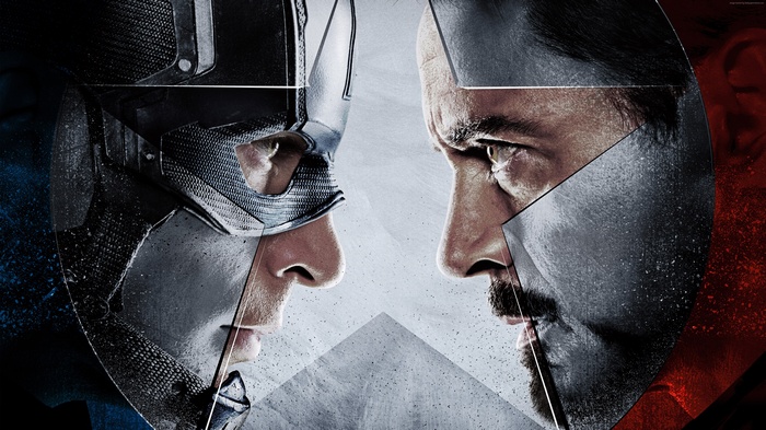 Captain America and Iron Man from Captain America: Civil War