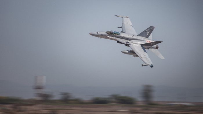 McDonnell Douglas F/A-18 Hornet in flight