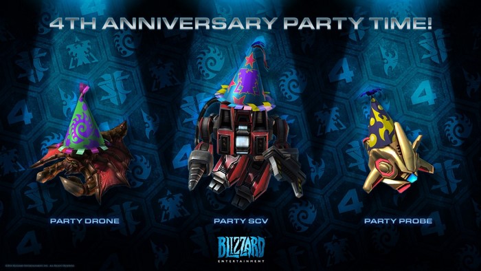 Starcraft II 4th Anniversary Party Time
