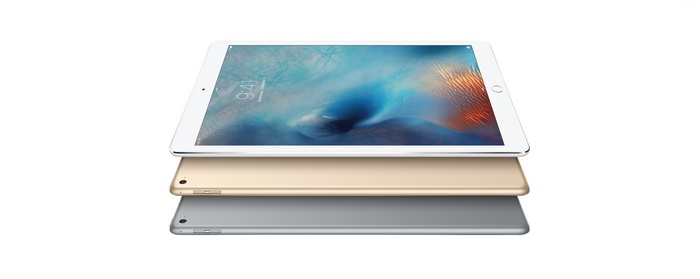 Apple iPad Pro tablets in different colors