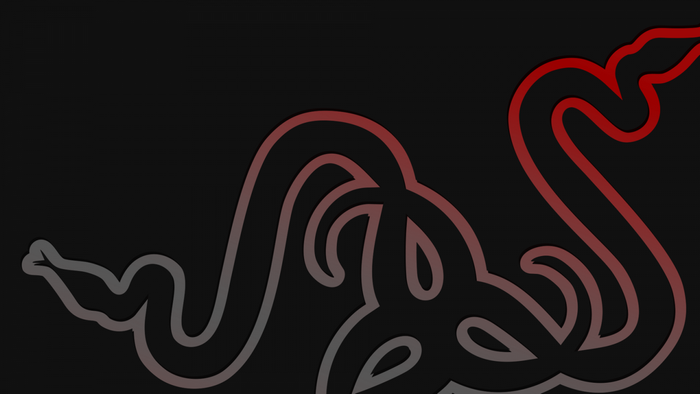 Razer logo illustration on black background