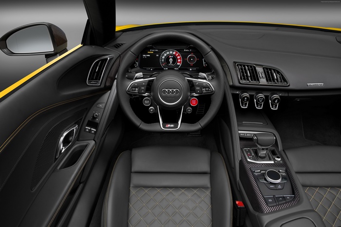 Audi R8 supercar interior