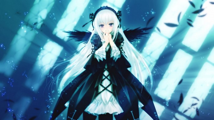 Suigintou from Rozen Maiden anime illustration