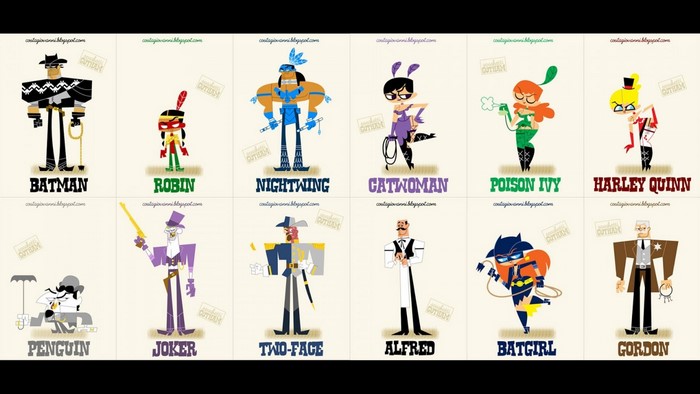 Batman Characters Illustration