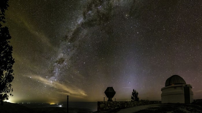 Observatory under the Milky Way in Argentina