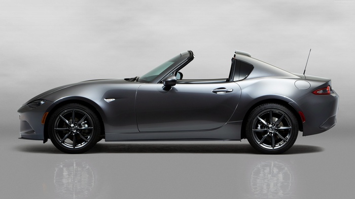 Mazda MX-5 RF roadster in silver