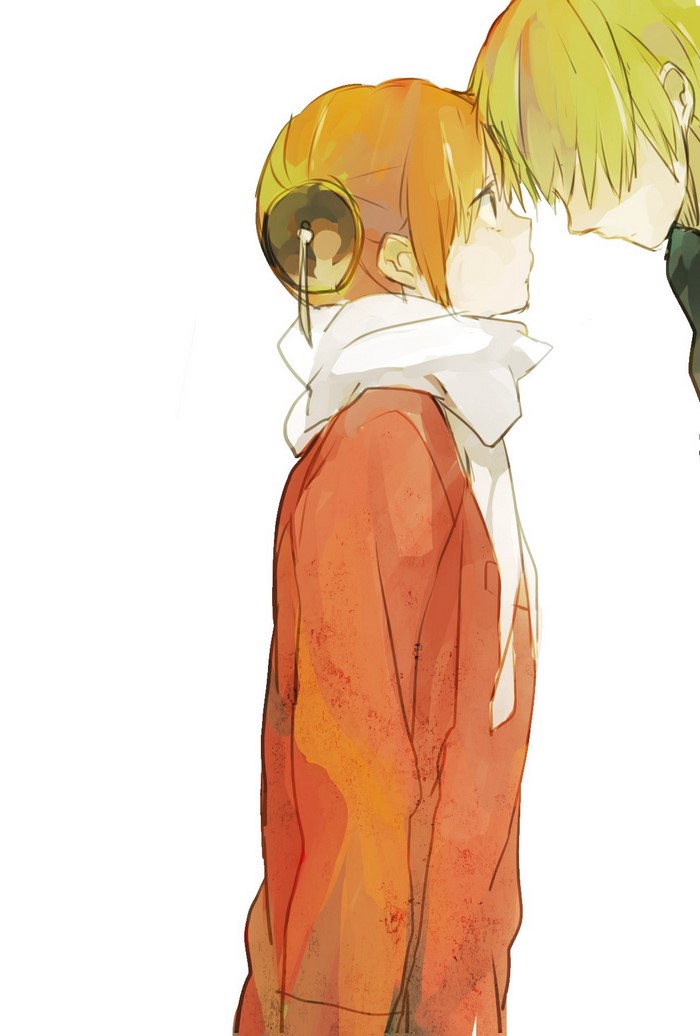 Kagura and Okita Sougo from Gintama