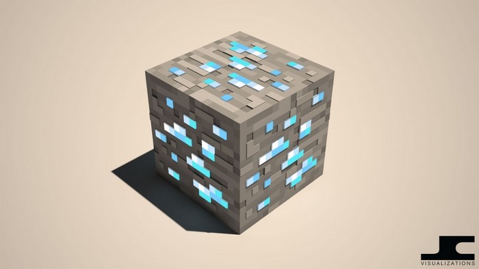 Diamond Ore block from Minecraft
