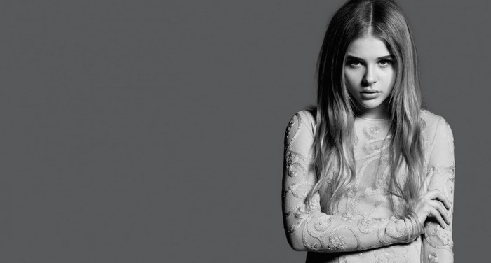 Chloë Grace Moretz in Monochrome Portrait