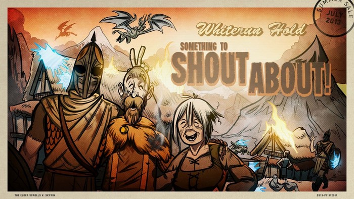 The Elder Scrolls V: Skyrim Whiterun Hold Comic Poster
