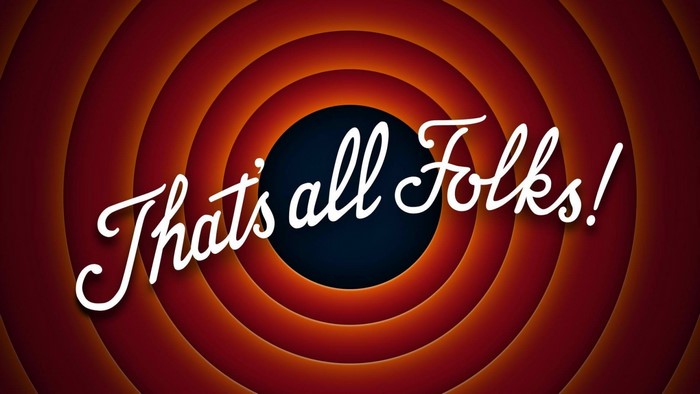 That's all Folks! Looney Tunes logo