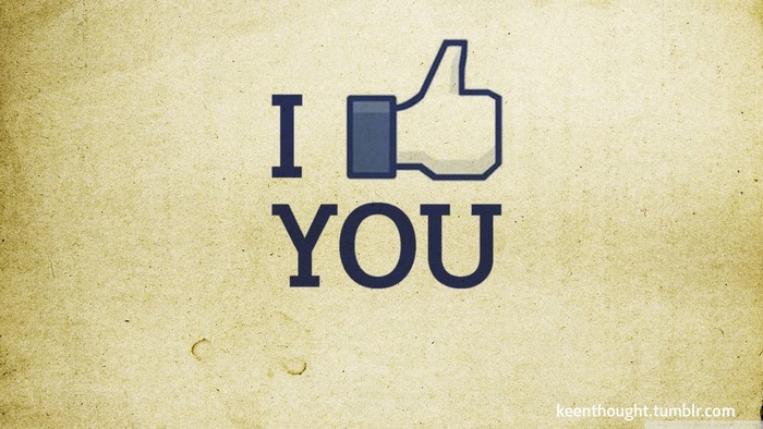 I Like You Facebook Logo Illustration