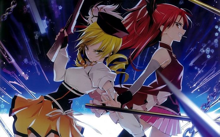 Mami Tomoe and Kyouko Sakura from Puella Magi Madoka Magica