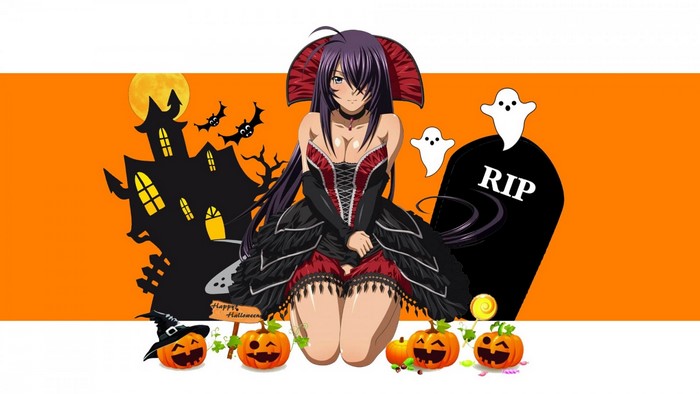 Kanu Unchou from Ikkitousen in Halloween costume