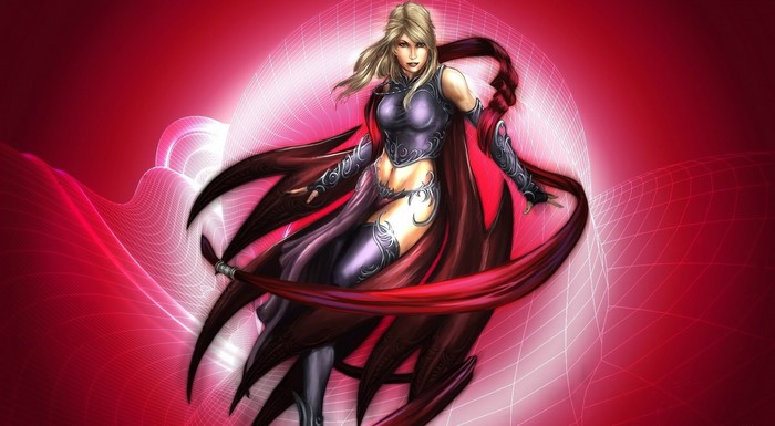Fantasy art illustration of a female warrior
