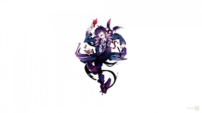 Anime character with mask and cards