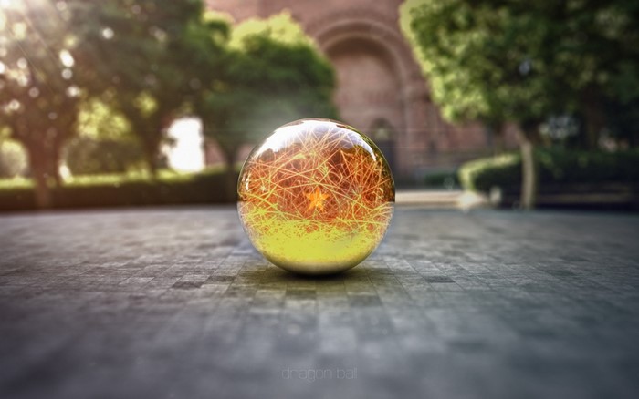 Dragon Ball in a park