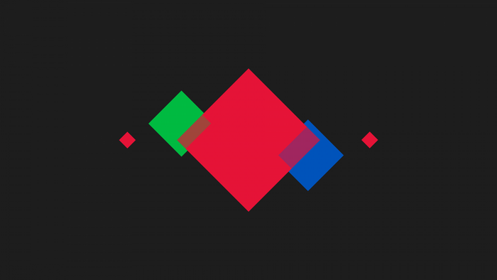 Abstract geometric shapes on a dark background