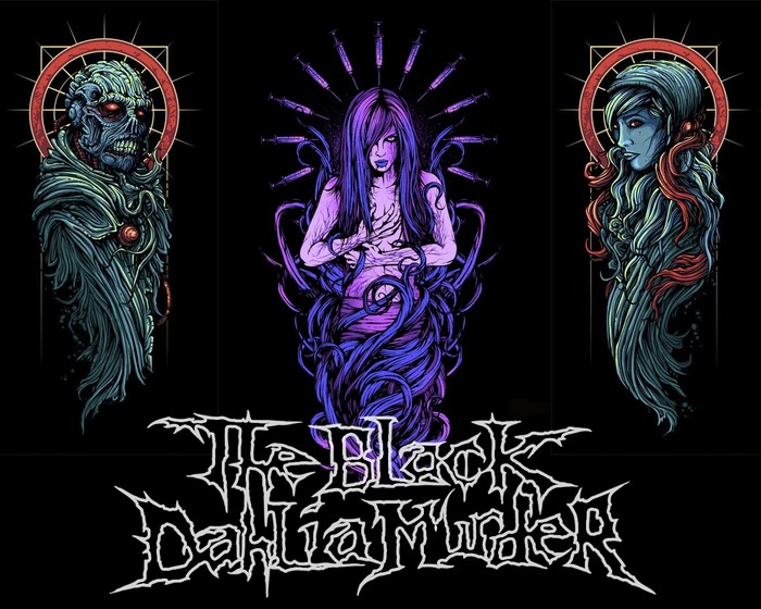 The Black Dahlia Murder band logo with artwork