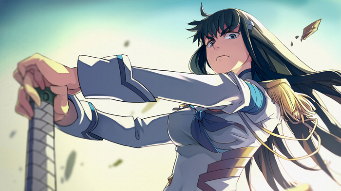 Satsuki Kiryuin from Kill la Kill holding a sword