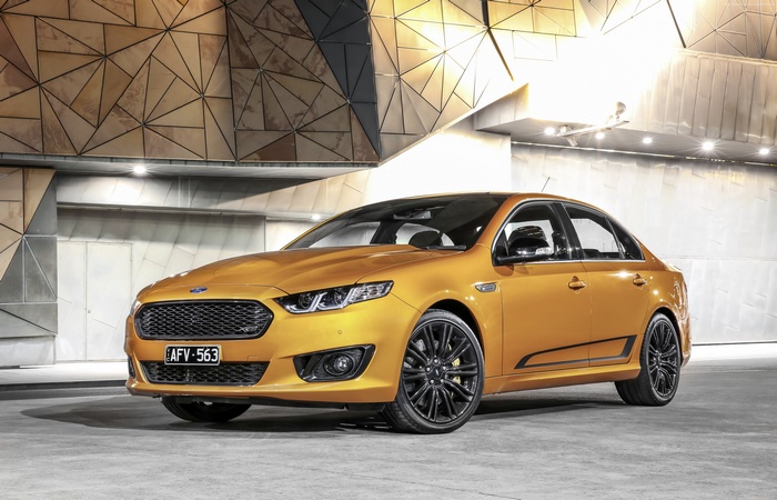 Gold Ford Falcon XR8 Sprint Sedan
