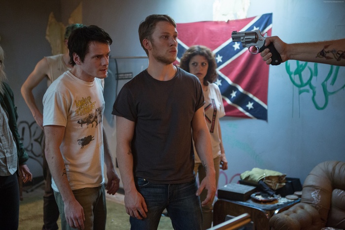 Anton Yelchin and Joe Cole in Green Room