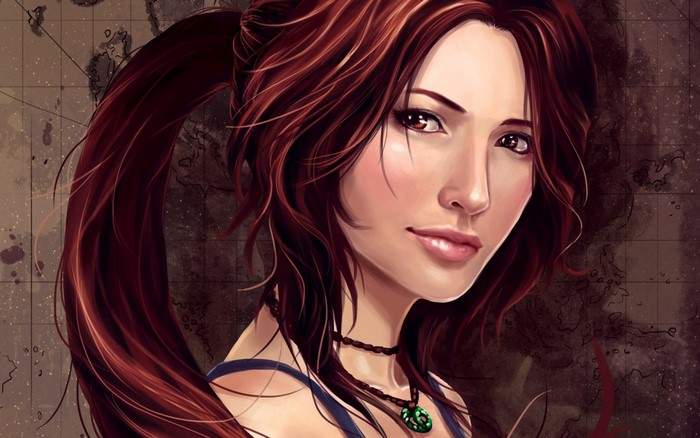 Lara Croft from Tomb Raider portrait