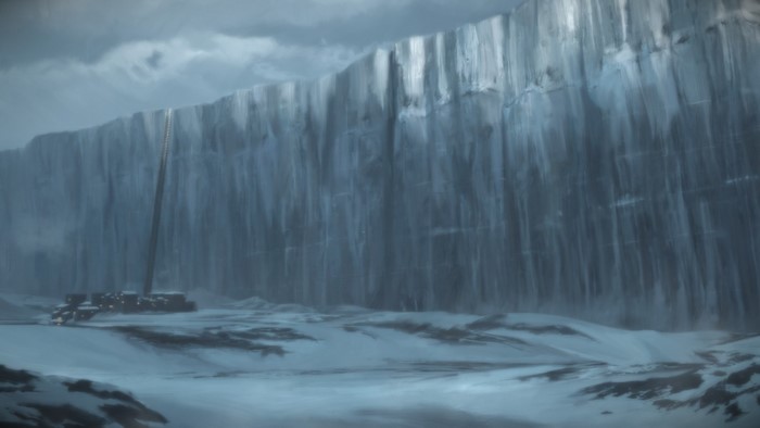 The Wall from Game of Thrones in winter